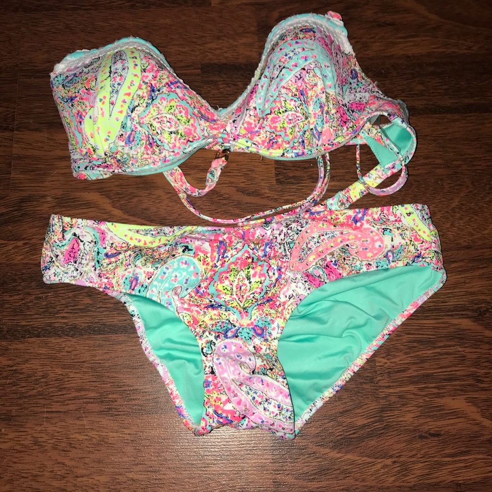 Brand new without tags multi colored bikini